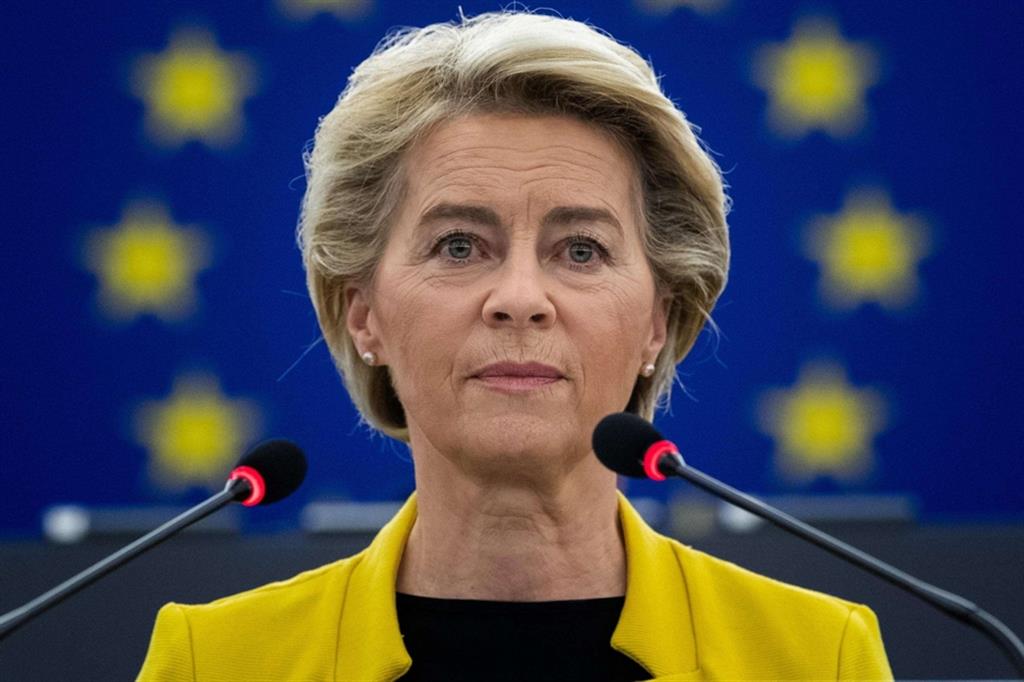 La presidente della Commissione Europea, Ursula von der Leyen