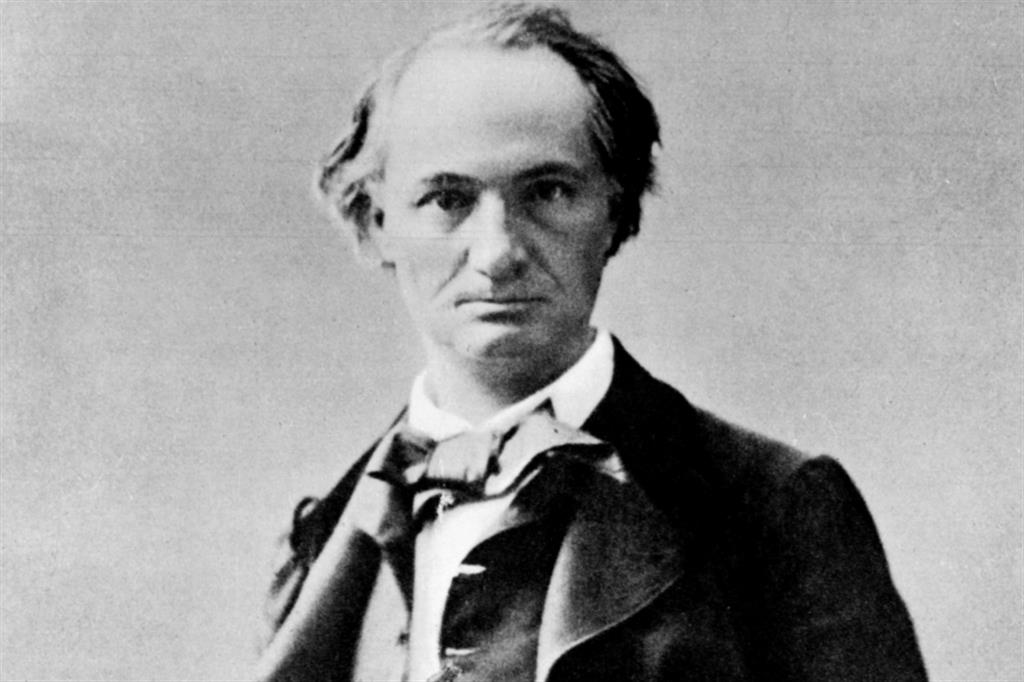 Charles Baudelaire (1821-1867) in una fotografia del 1860 circa