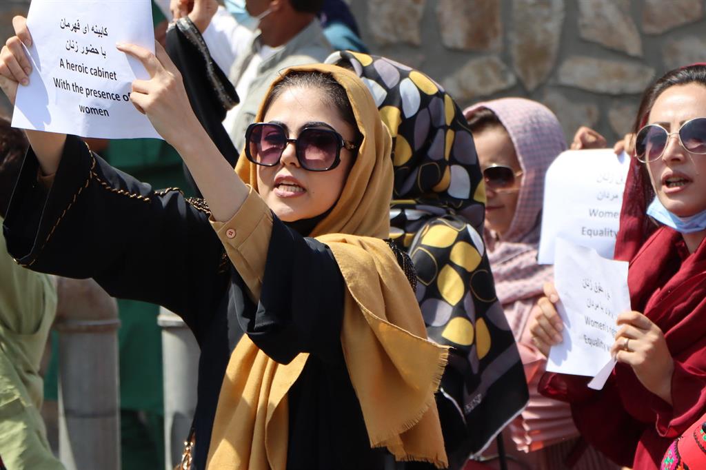 Le proteste delle donne a Kabul del 3 settembre
