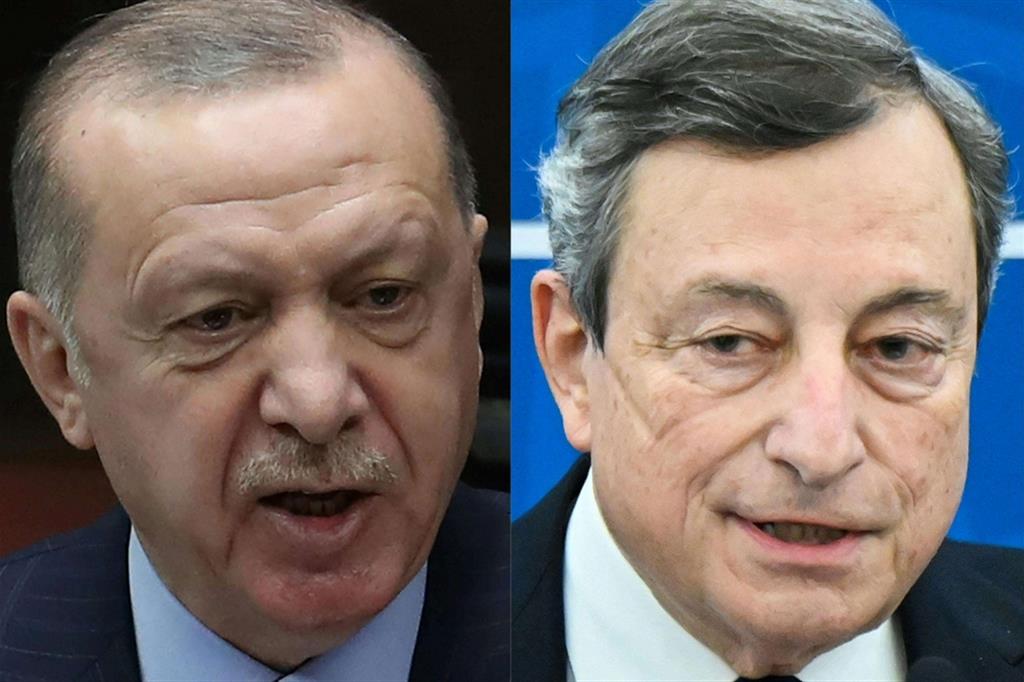 Erdogan risponde a Draghi: totale maleducazione, danneggiati i nostri rapporti