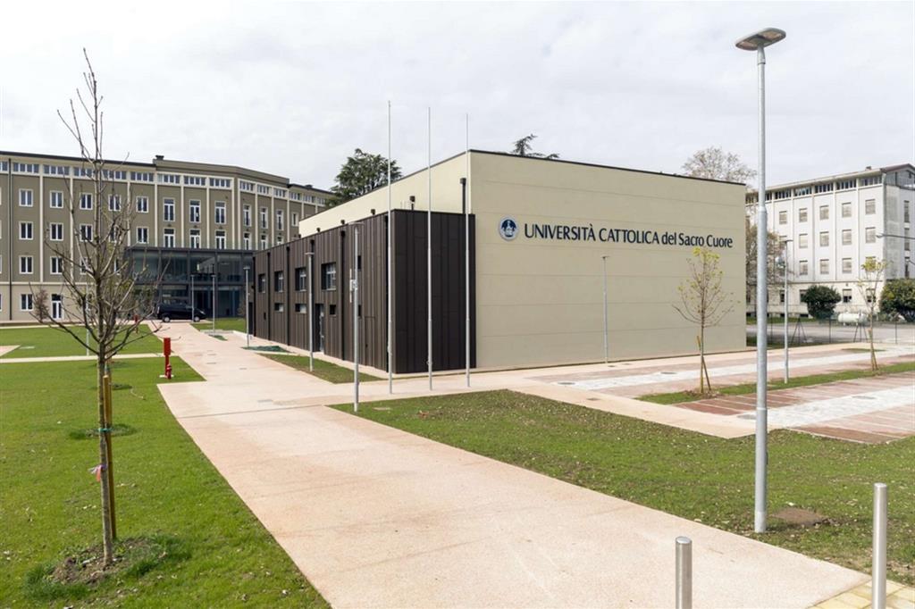 Una immagine del nuovo campus universitario nella sede bresciana dell'Università Cattolica