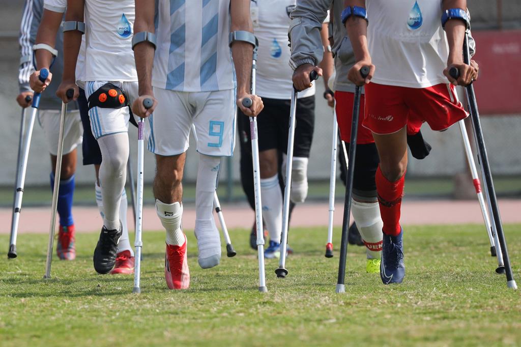 "Ora abbiamo solo 150 giocatori, ma sono sicuro che ci sono più amputati (in Egitto) che vogliono giocare", ha detto Ibrahim Ahmed. - Reuters