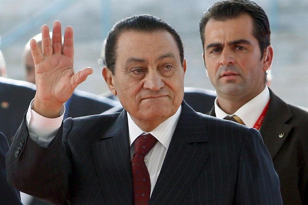 L'addio del presidente Hosni Mubarak