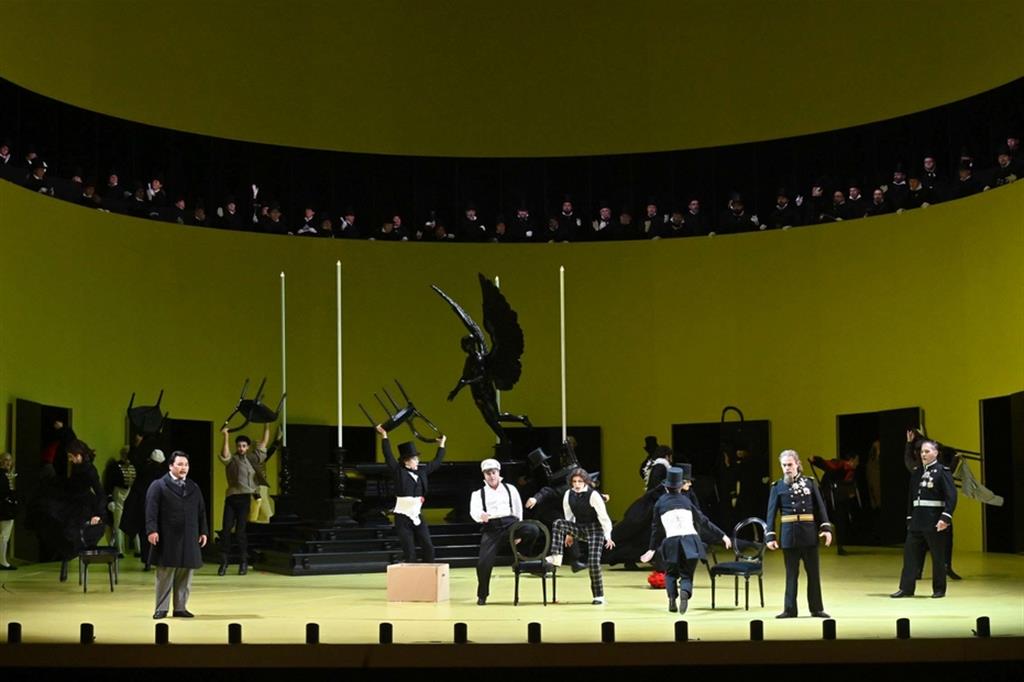 Un momento del “Ballo in Maschera” che ha aperto il Festival Verdi di Parma