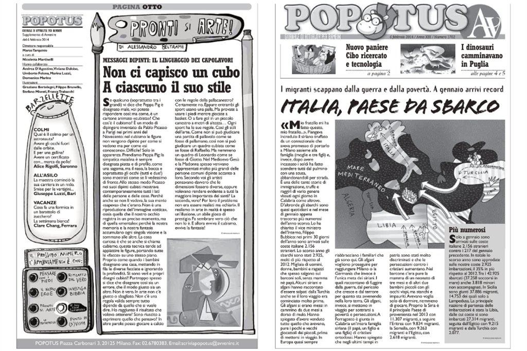 Il compleanno di Popotus, le prime pagine di 25 anni