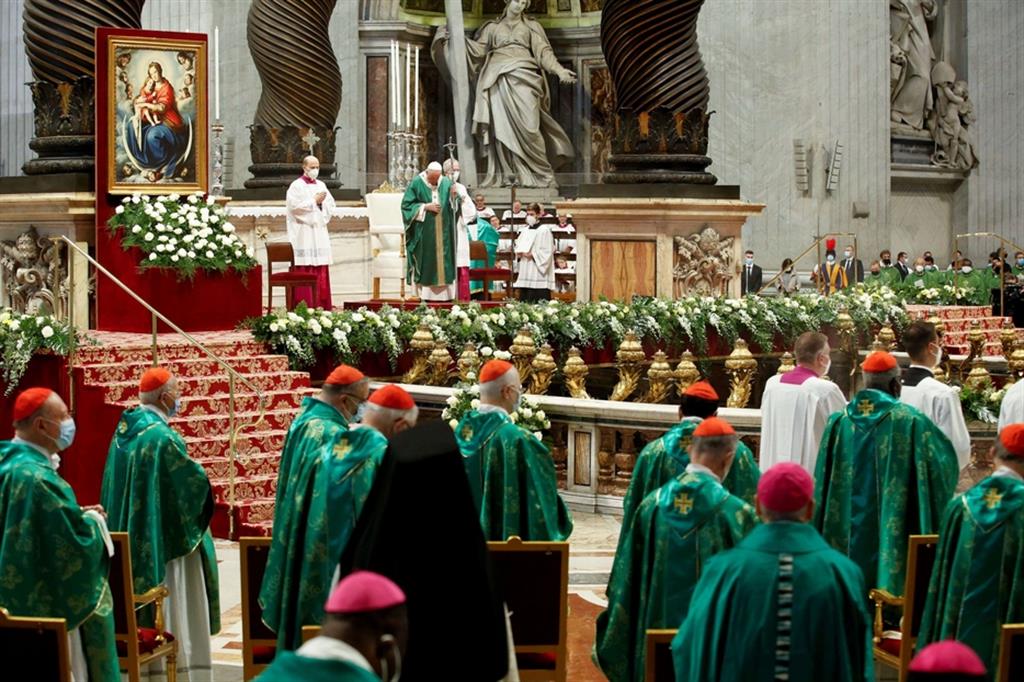 La Messa del Papa per l'apertura del percorso Sinodale della Chiesa domenica 10 ottobre in San Pietro