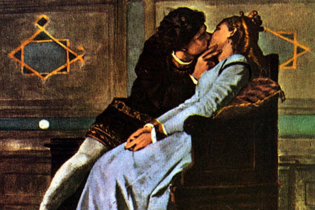Amos Cassioli, "Il bacio fra Paolo e Francesca"