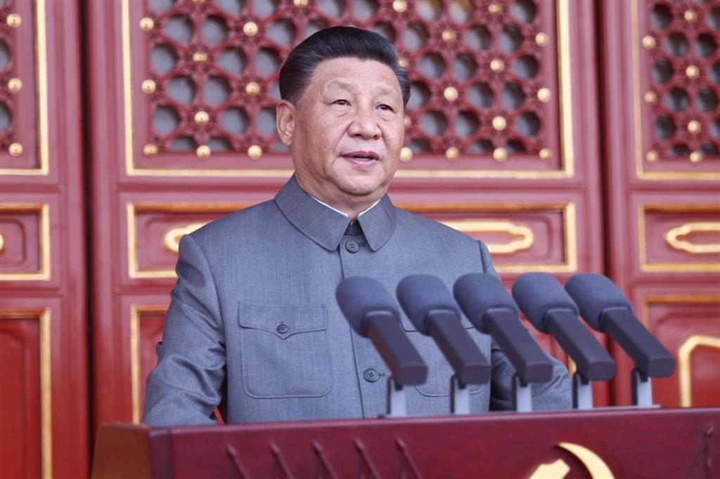 Il presidente cinese Xi Jinping in piazza Tienanmen