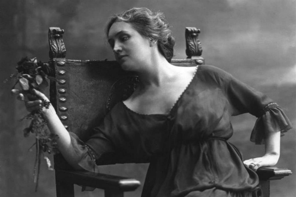 La scrittrice Sibilla Aleramo (1876-1960)