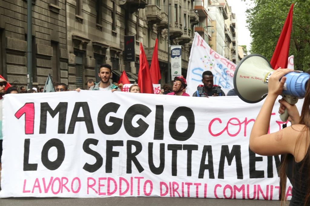 Il corteo del 1 maggio 2019 a Milano