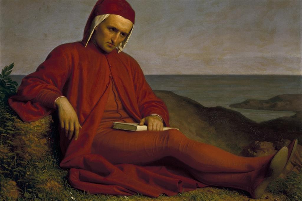“Dante in esilio” di Domenico Petarlini. Firenze, Palazzo Pitti