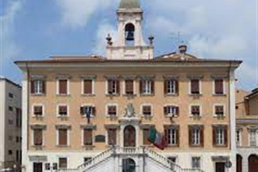 Il Palazzo comunale a Livorno