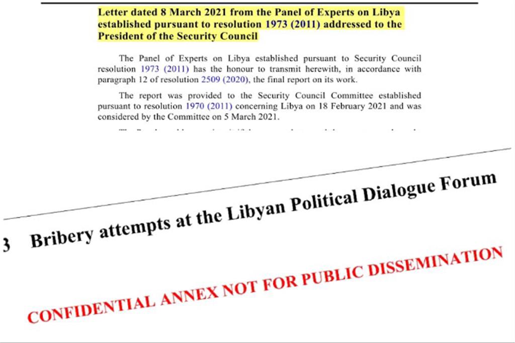 Il “panel of experts” dell’Onu ha depositato un dossier di 548 pagine sulla Libia, contenente documenti scottanti
