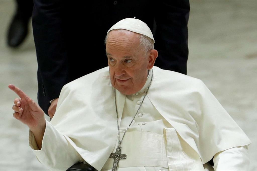 Papa Francesco durante l’udienza generale di mercoledì scorso