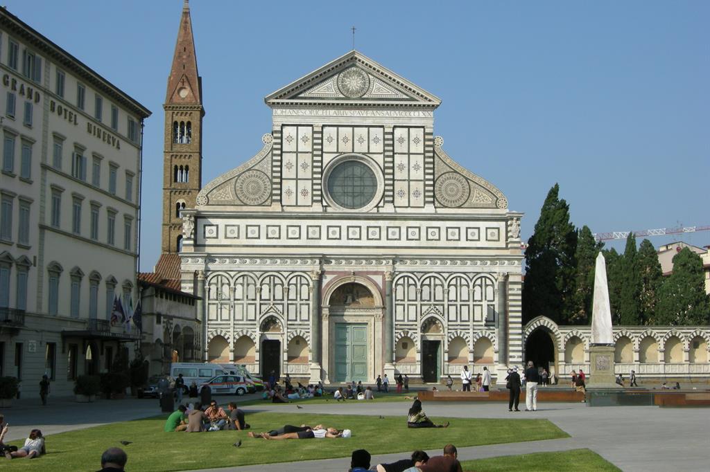 La facciata della Basilica di Santa Maria Novella