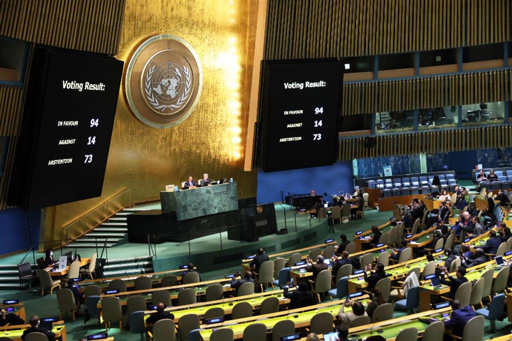 Il voto all'Assemblea generale delle Nazioni Unite