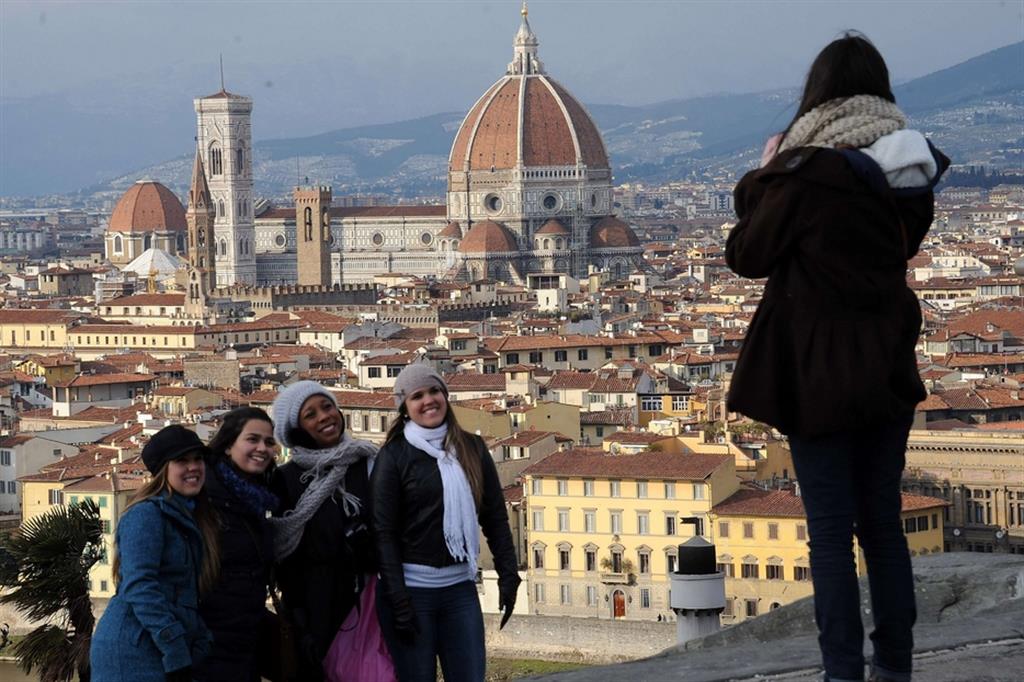 Il centro di Firenze visto da piazzale Michelangelo
