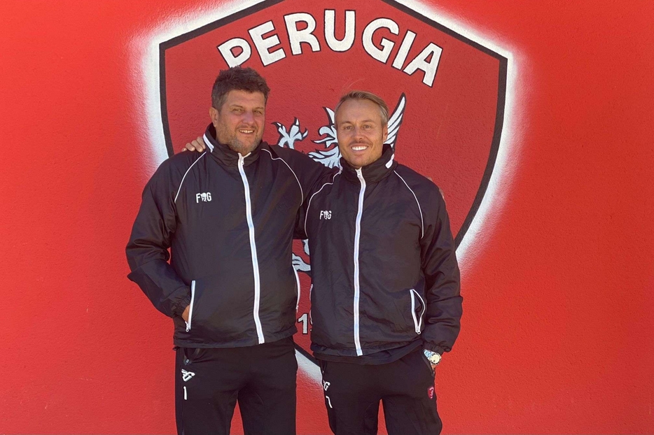 Mister Silvio Baldini e il mental coach Nicola Colonnata, dopo la promozione in B con il Palermo ripartono dal Perugia