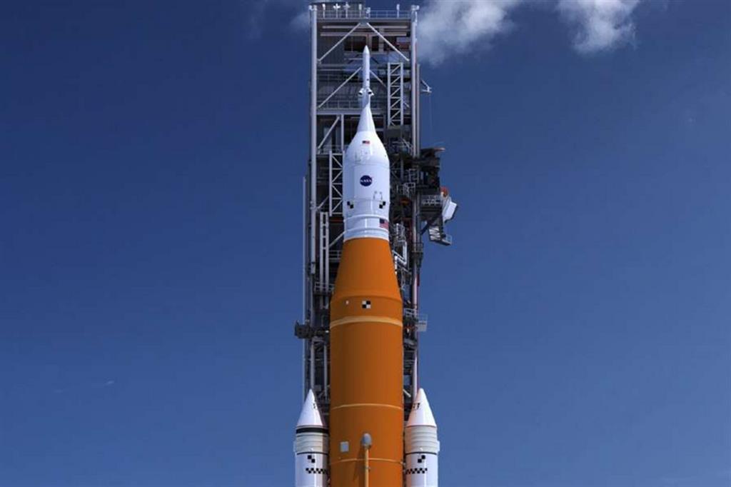 Lo Space Launch System della Nasa, il vettore del programma Artemis Il suo primo lancio dovrebbe avere luogo nel marzo prossimo