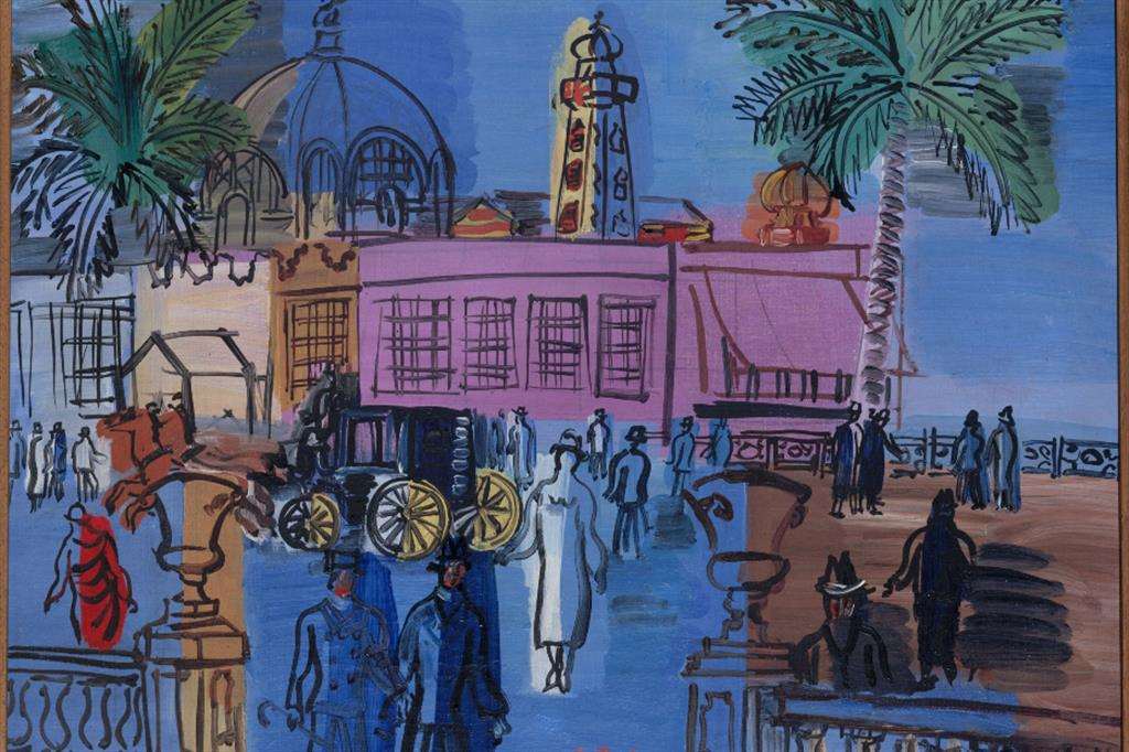 Raoul Dufy, “La jetée. Promenade à Nice” (1926 circa), particolare