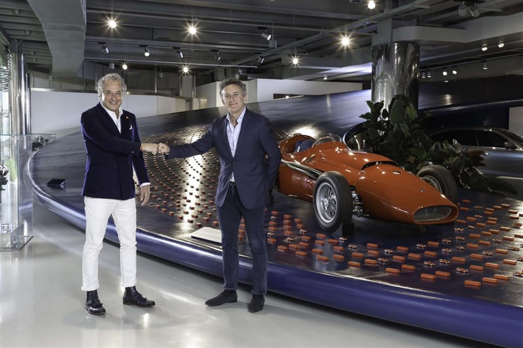 Il Ceo di Maserati, Davide Grasso, con Alejandro Agag, fondatore e presidente di Formula E