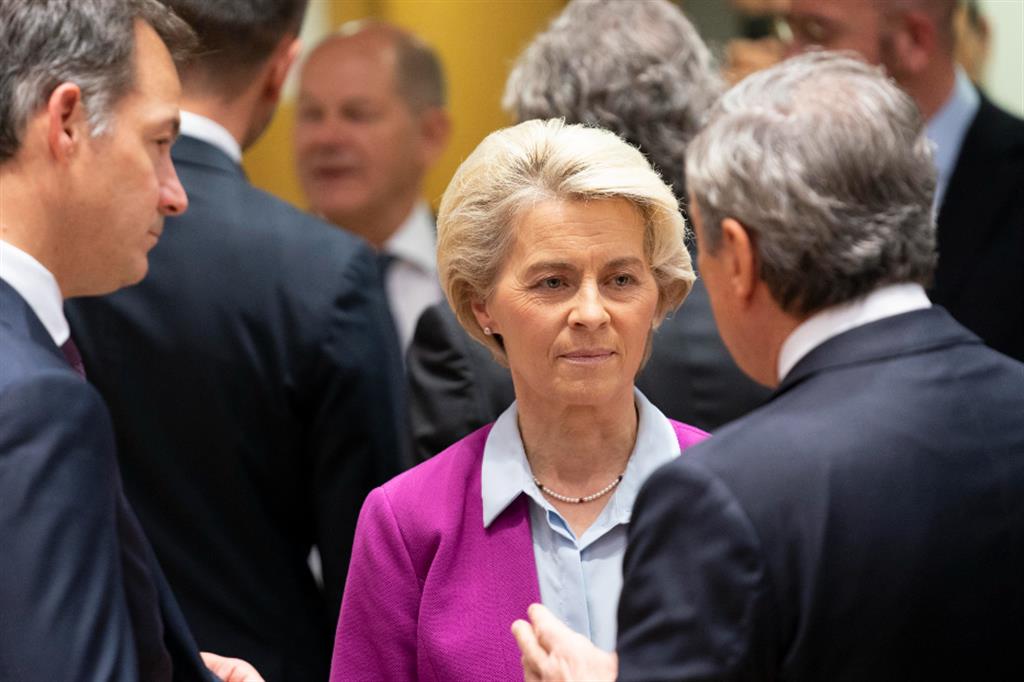 Ursula von der Leyen e Mario Draghi al Consiglio Europeo