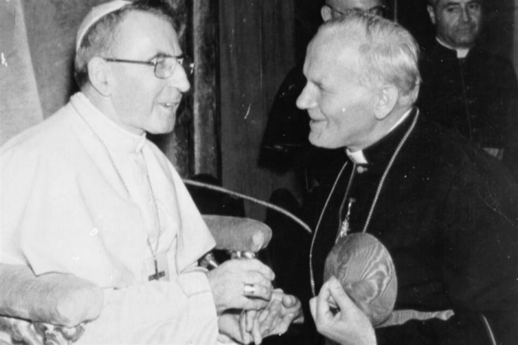 Papa Albino Luciani e il successore Karol Wojtyla