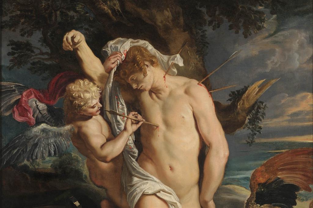 Rubens, “San Sebastiano medicato dagli angeli”, 1615 circa (particolare)