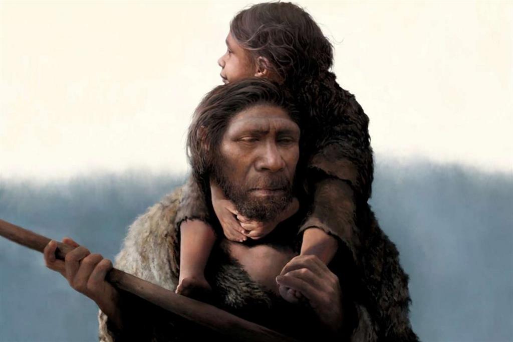 Neanderthal in una ricostruzione