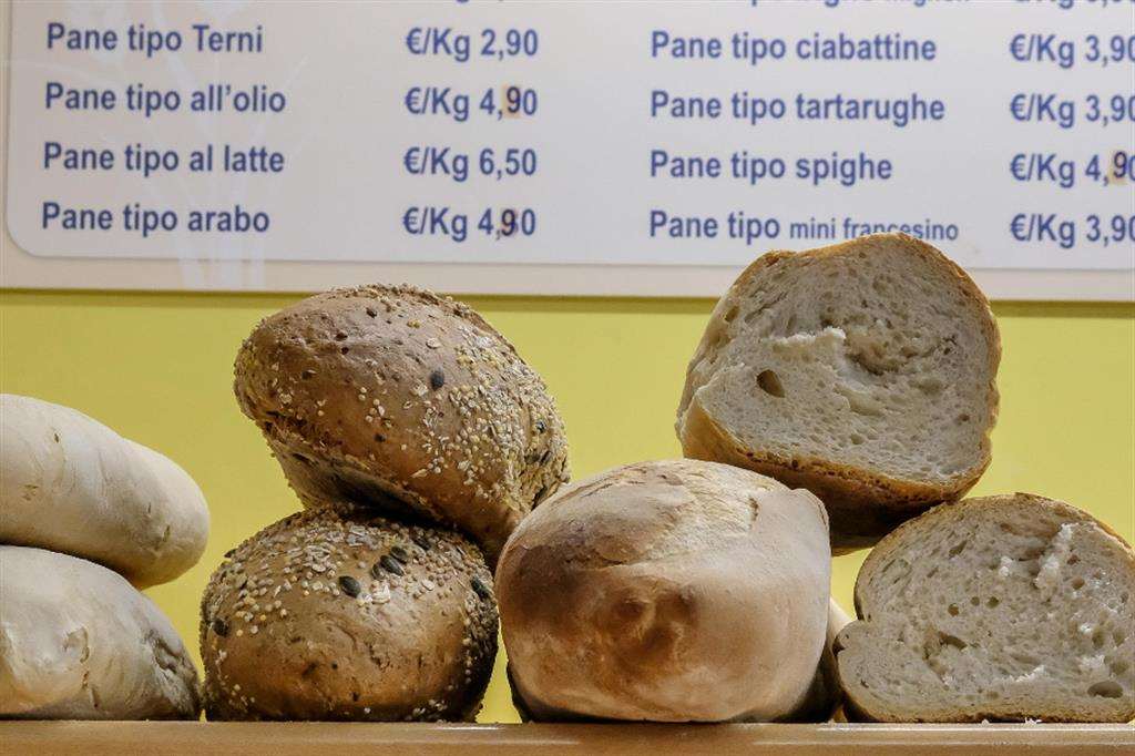 Prezzi in aumento. Pane venduto a Roma