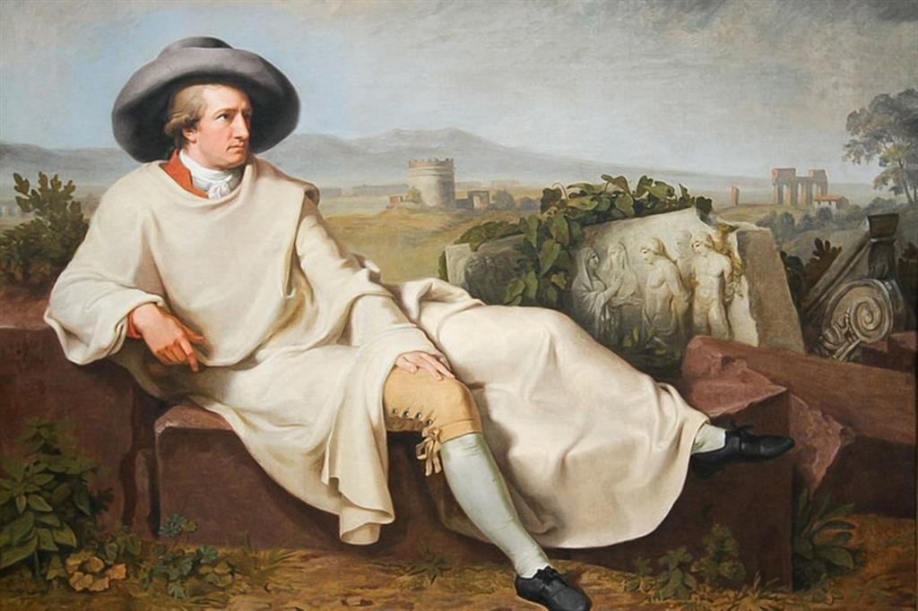 Johann Heinrich Tischbein, “Goethe nella campagna romana”, 1787