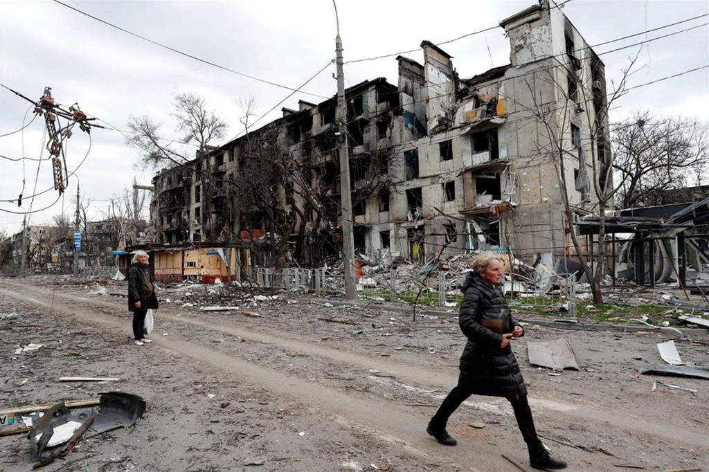 Mariupol, città distrutta