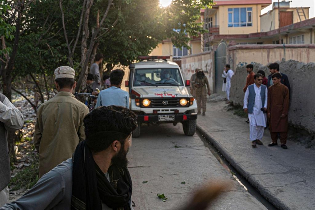 Il luogo dell'attentato è stato "blindato" dai taleban