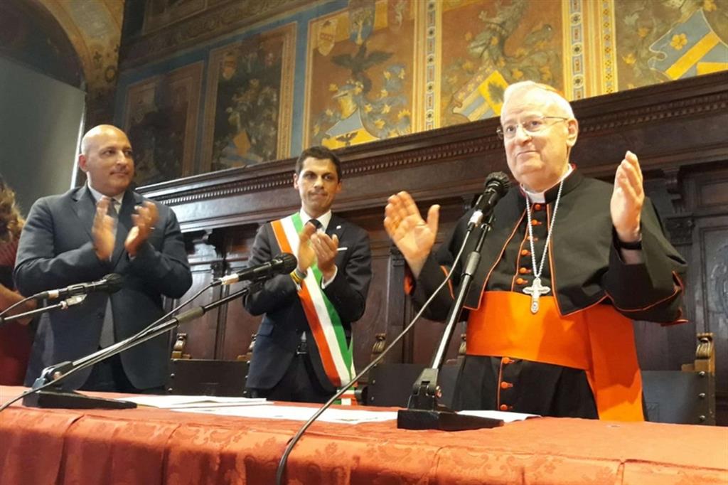 Il cardinale Gualtiero Bassetti riceve la cittadinanza onoraria di Perugia