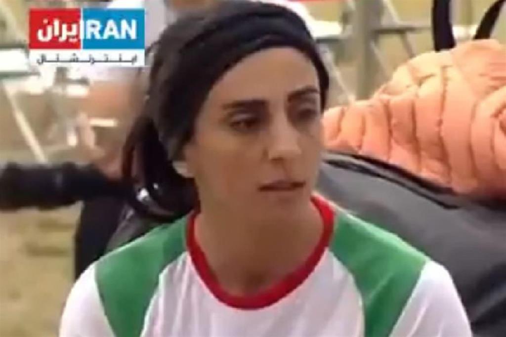 La scalatrice iraniana Elnaz Rekabi