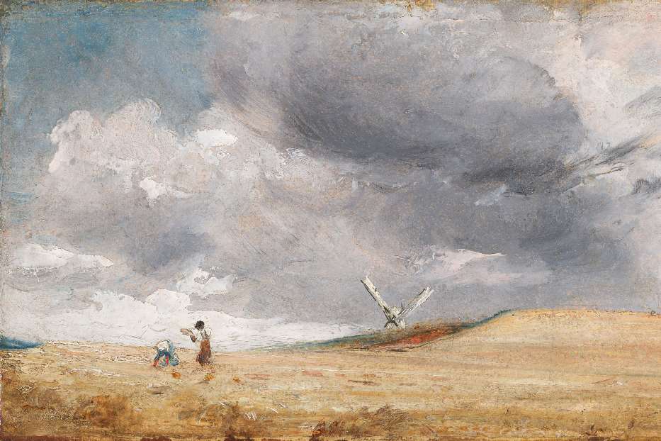 John Constable, “The Gleaners, Brighton”, 1824 (particolare)