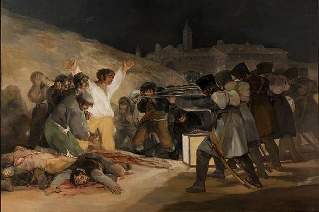 Francisco Goya, "3 maggio 1808" o "Los fusilamientos", 1814. Madrid, Museo del Prado