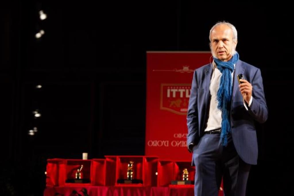 Francesco Mutti alla cerimonia di consegna del Pomodorino d'Oro 2022