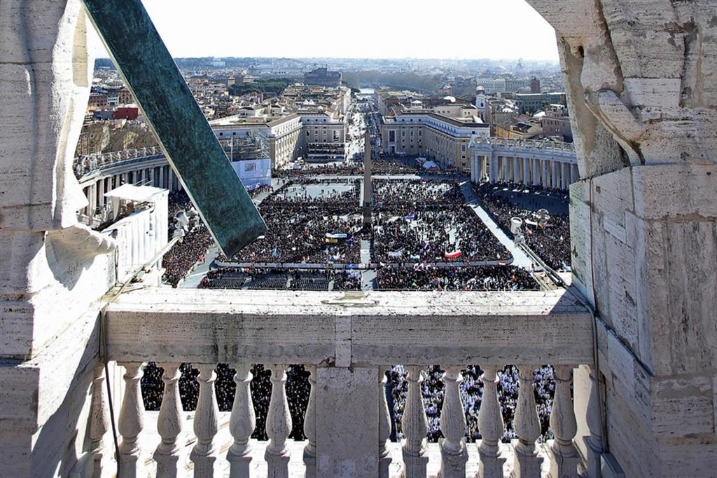 Una veduta di Piazza San Pietro