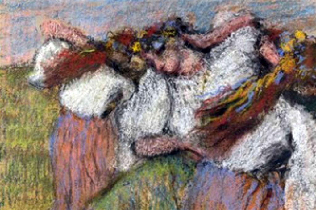 Il pastello di Edgar Degas a cui ieri la National Gallery di Londra ha cambiato il titolo da “Danzatrici russe” a “Danzatrici ucraine”