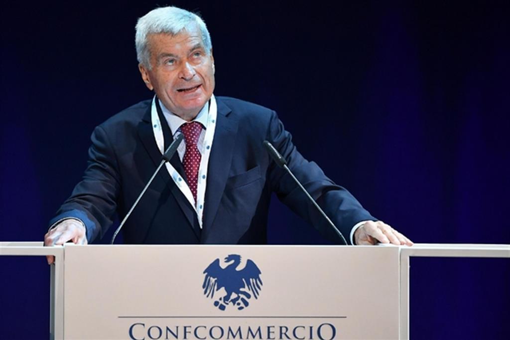 Carlo Sangalli, presidente di Confcommercio