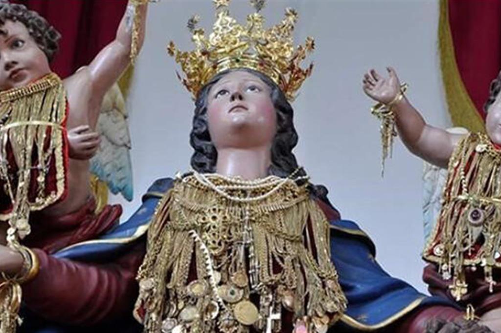 Furto sacrilego a Cassino: rubata la corona della Madonna dell'Assunta