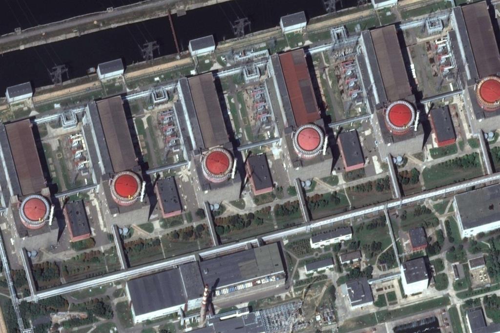 La centrale nucleare vista dal satellite