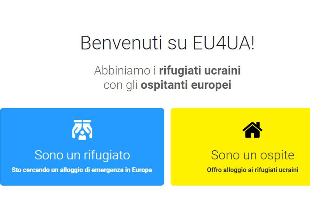 Il sito che trova gratis un tetto ai rifugiati ucraini in Europa