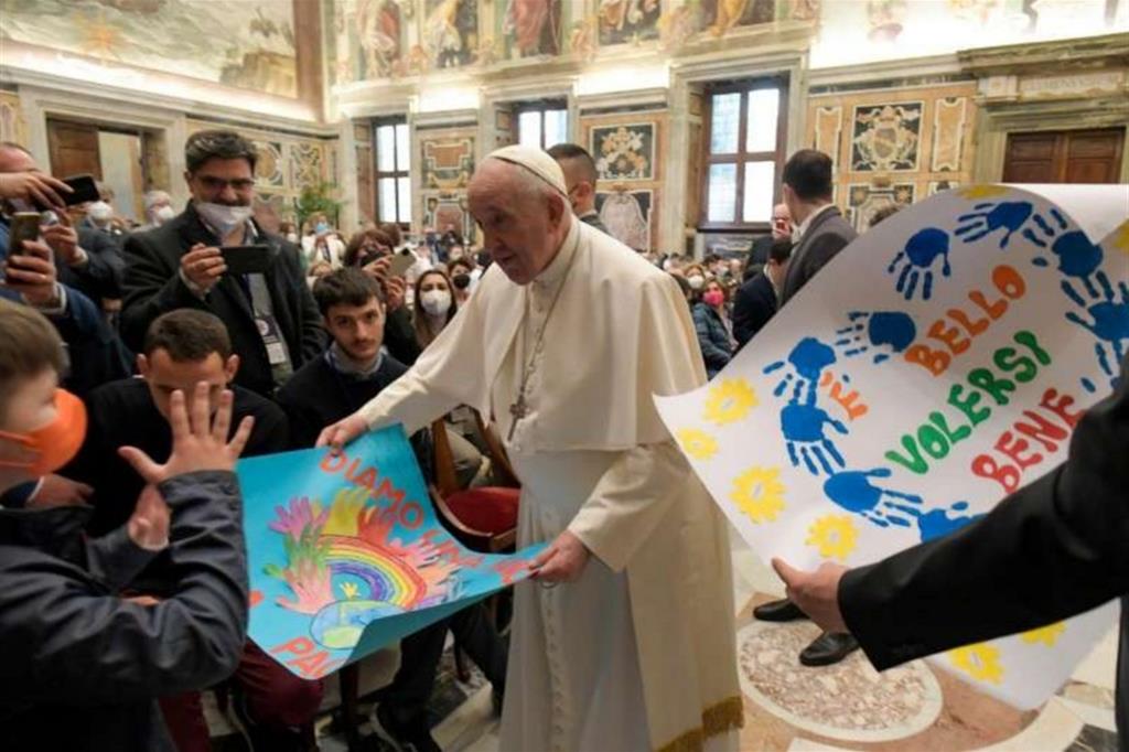 Papa Francesco ha incontrato la Fondazione italiana per l'Autismo
