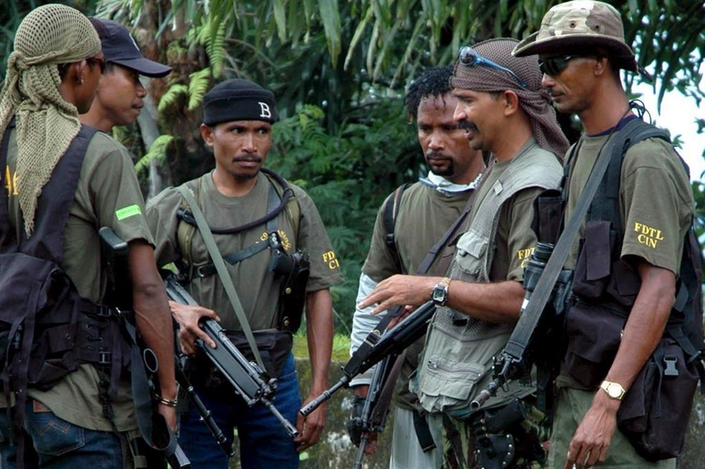 Guerrriglieri di Timor Est che si oppongono agli invasori indonesiani. Siamo nel 2007