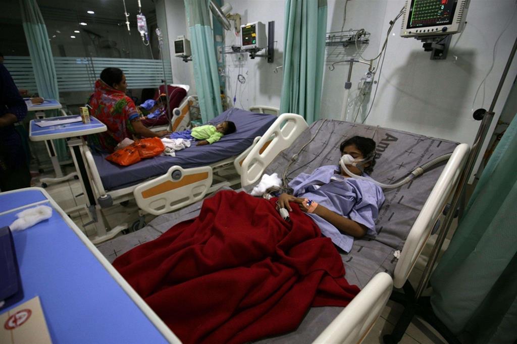 Bambini ricoverati nell’ospedale di Amritsar in Punjab, India