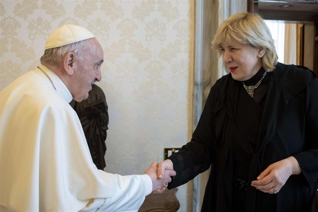 Papa Francesco riceve in udienza Dunja Mijatovic, commissaria per i diritti umani del Consiglio d’Europa