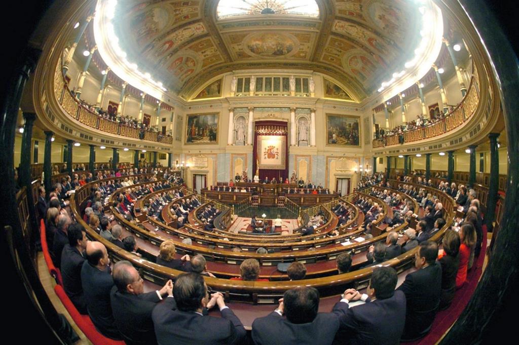 Un'immagine d'archivio del Parlamento spagnolo
