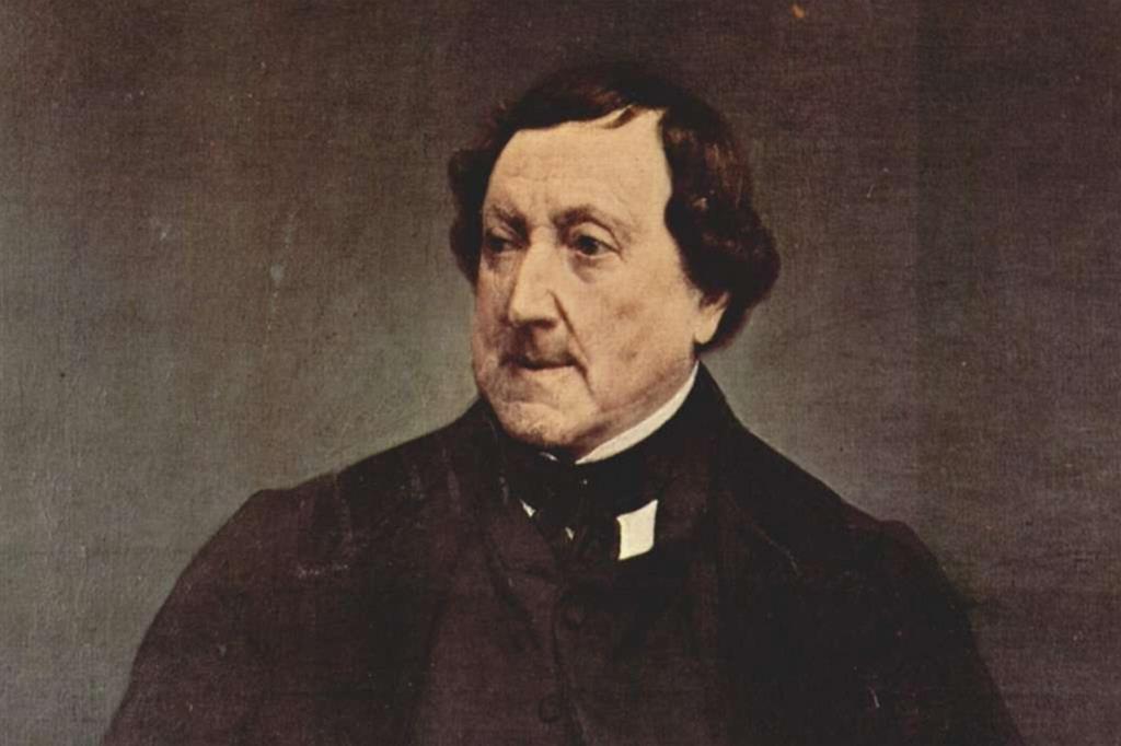 Gioachino Rossini in un ritratto di Francesco Hayez (1870)